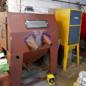 Shot Blast Cabinet with extractor. Now Sold.